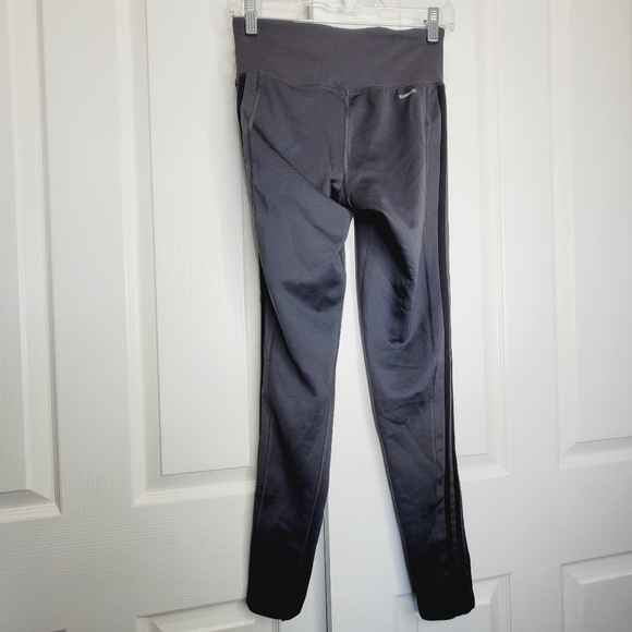 Adidas women 3 stripe tight gray black full length legging small - Picture 9 of 9